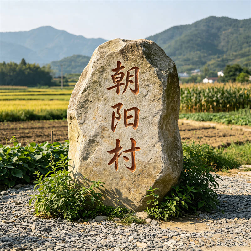 特色产业村门牌石案例案例实拍图