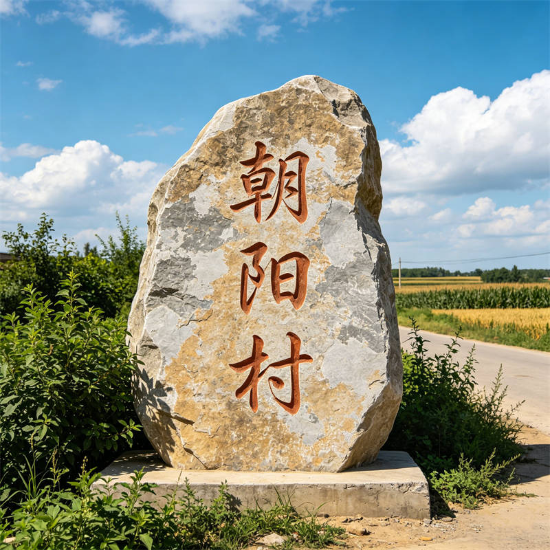生态村自然景观石案例案例实拍图