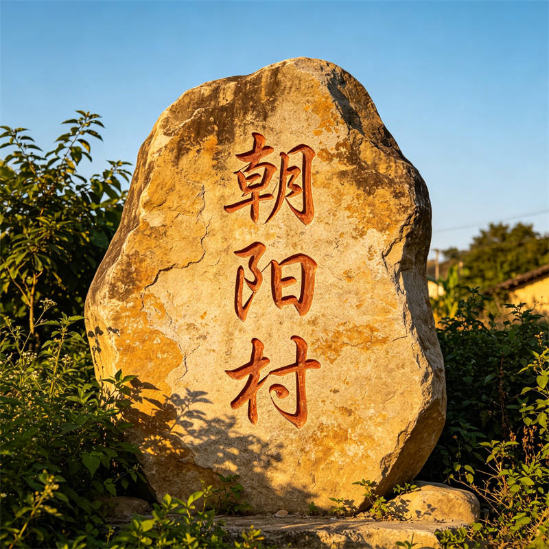 美丽乡村门牌石