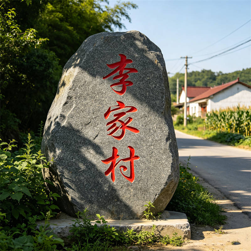 美丽乡村门牌石