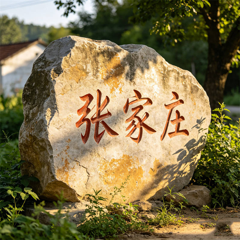 景区村口导视石