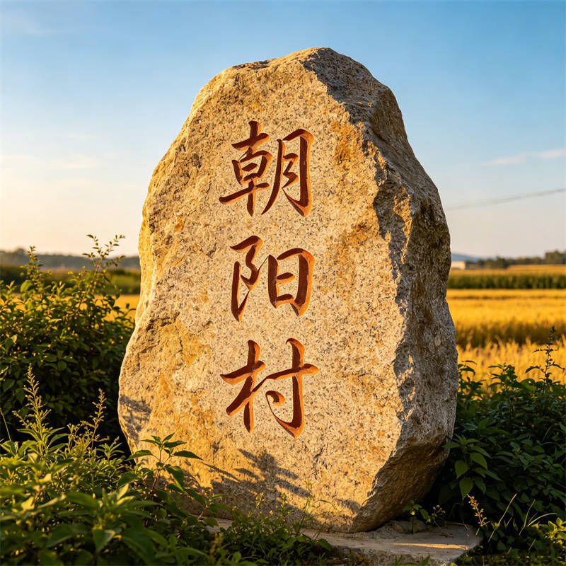 美丽乡村门牌石