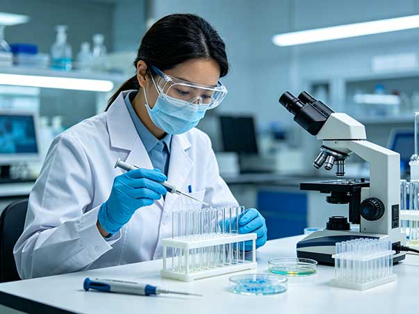 关于我们 - 响应式生物技术健康网站模板